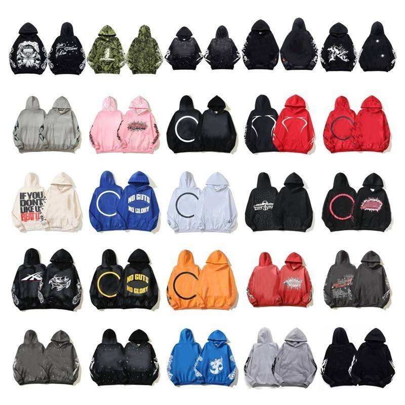 High Quality Hellstarring Star Hoodie 100% Cotton Designer Sweatshirt Loose Fit Winter Season XL Size with Hooded Collar