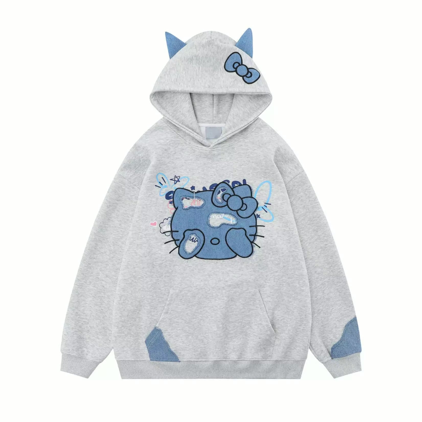 Factory Custom Women Hooded Sweatshirt Long Sleeve Drop Shoulder Jumpers High Street Style Women Pullovers Oversize Hoodies