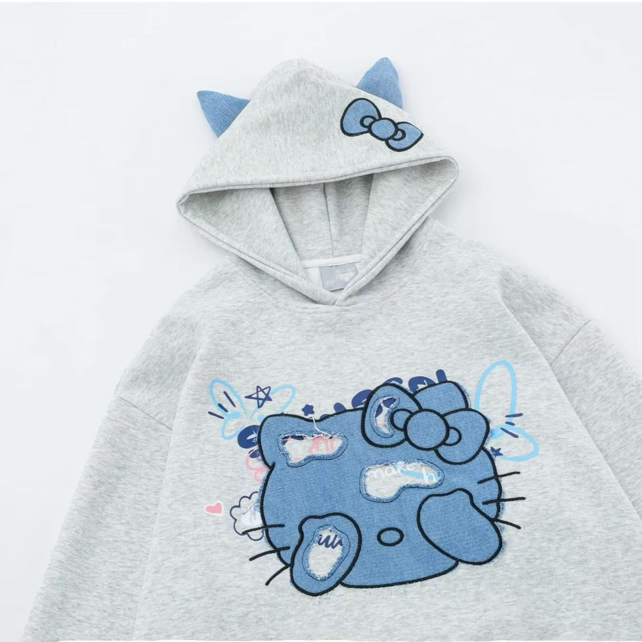 Factory Custom Women Hooded Sweatshirt Long Sleeve Drop Shoulder Jumpers High Street Style Women Pullovers Oversize Hoodies