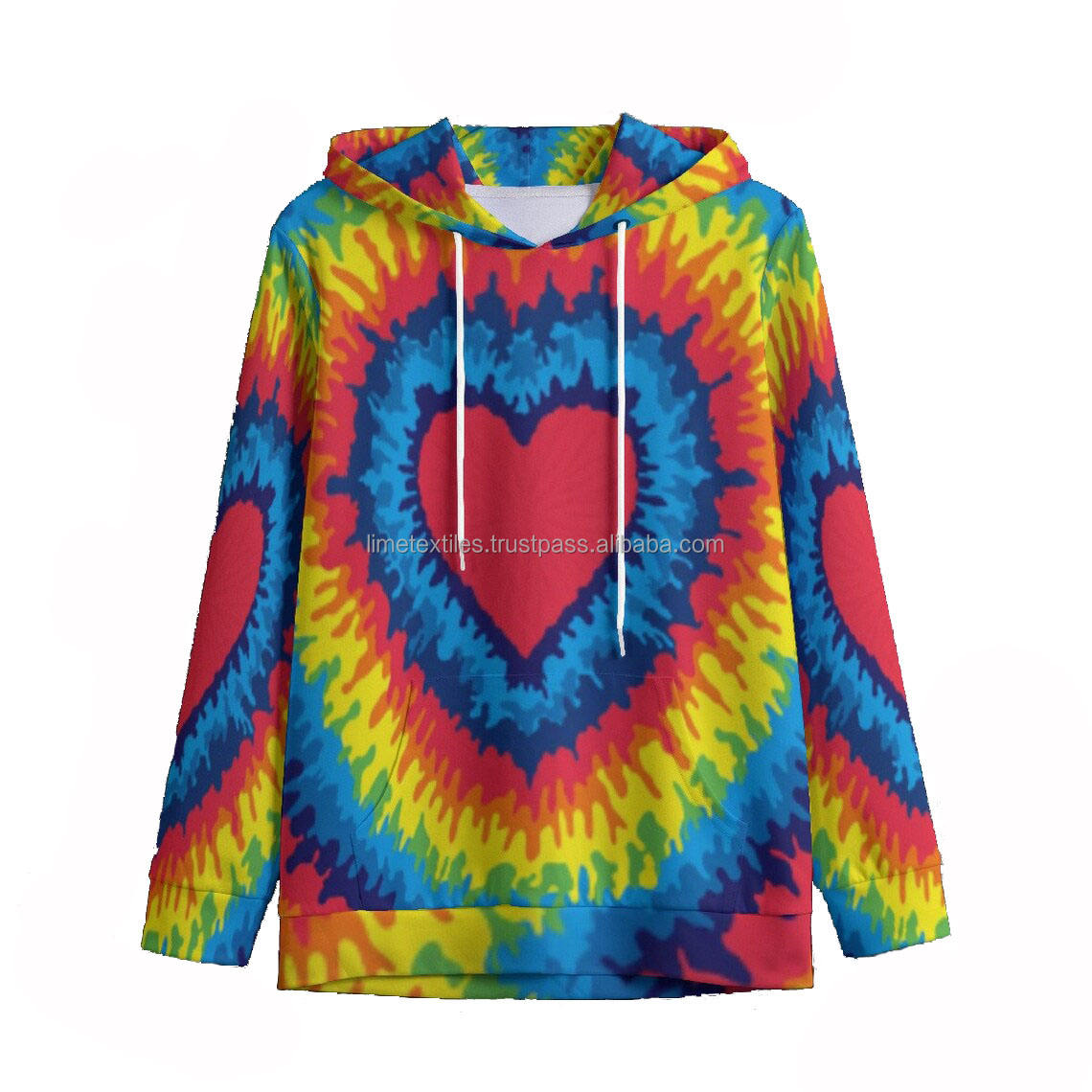 Custom Tie Die Pink Spider Hoodie 100% Cotton Winter Sweatshirts Men Women Oversized Hoodies