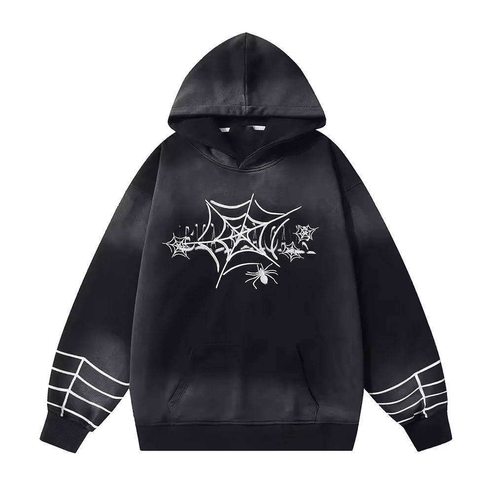 Wholesale Unique Custom Design Spider 1.1 Summer 100% Polyester Fleece Quick Dry Unisex Pocket Regular Fit Pullover Hoodie