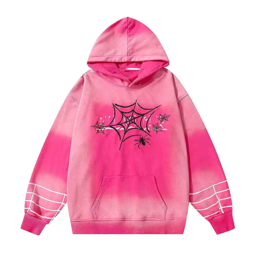 Wholesale Unique Custom Design Spider 1.1 Summer 100% Polyester Fleece Quick Dry Unisex Pocket Regular Fit Pullover Hoodie