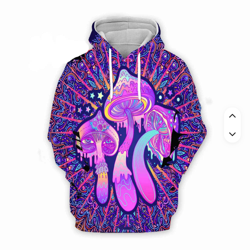 Mushroom Hippie Printing Hoodie
