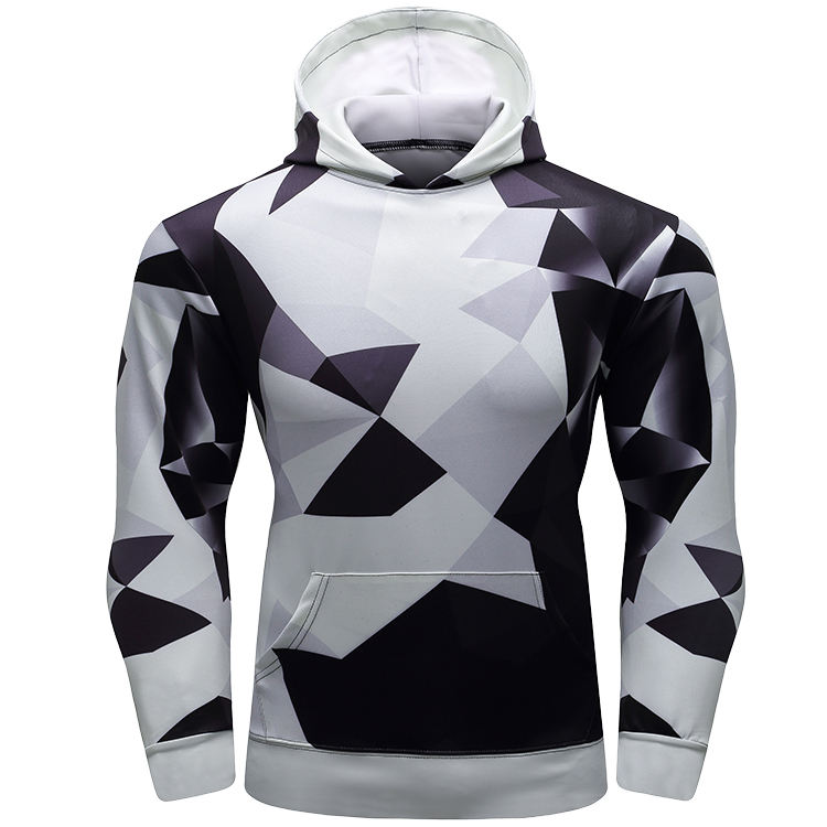 Cubes Black and White Hoodie