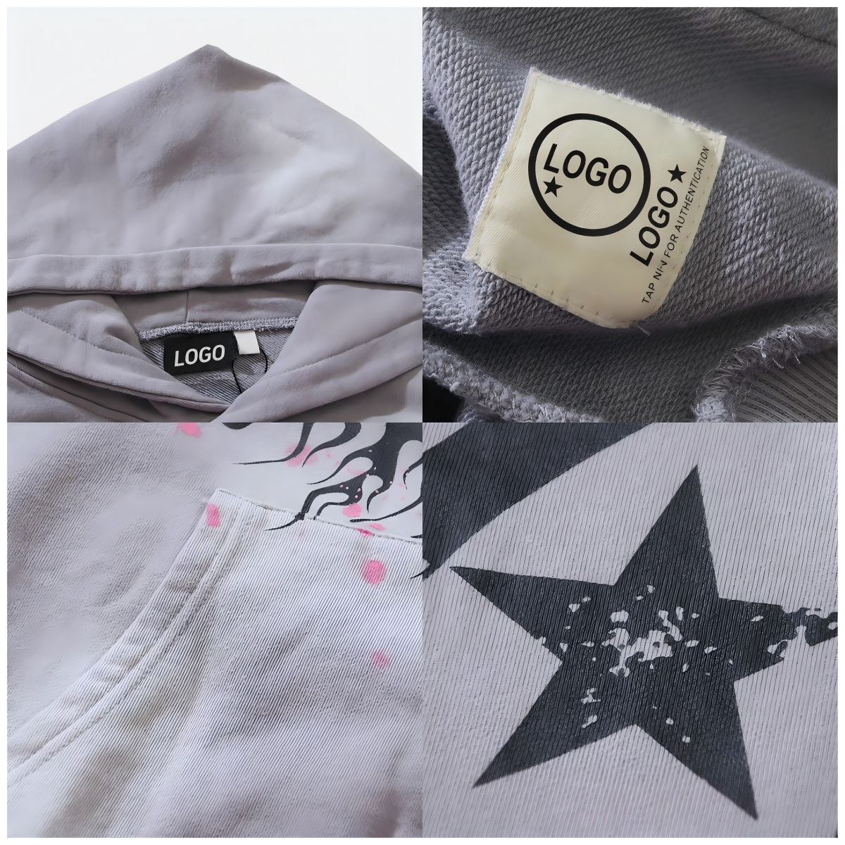 Top Quality 1:1 Hell StarMan Hoodies NFC Scan Tags Hellstarring Clothing Hoodies SweatShirts Pants Long Sleeve Sets for Man 2026