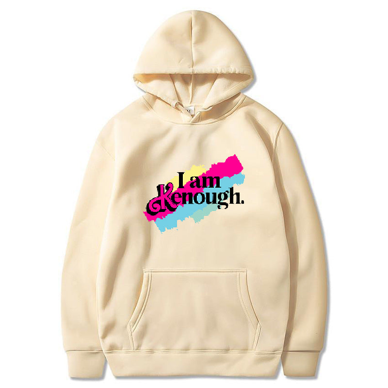 Autumn and Winter New I Am Kenough Hoodie Fashion Pattern
