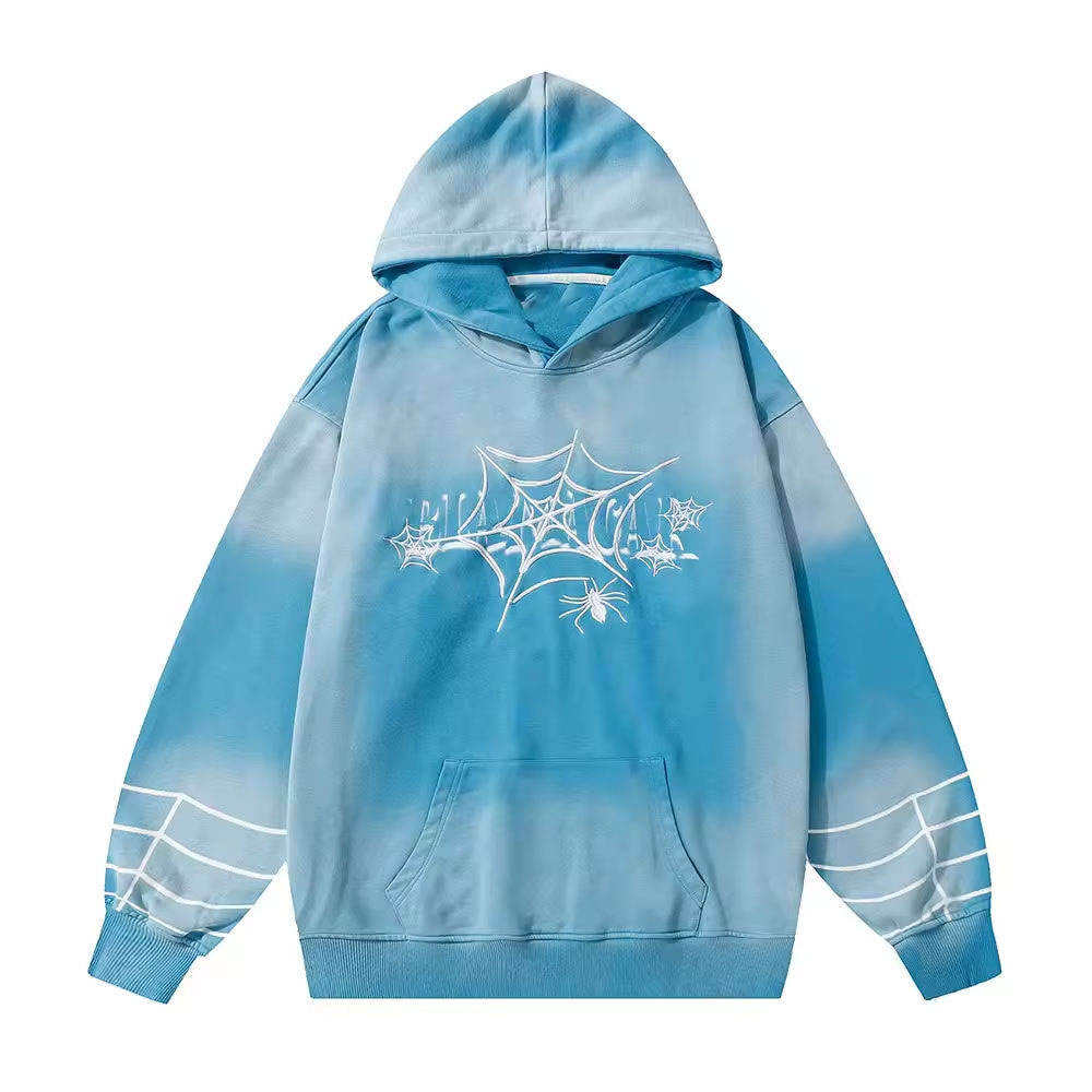 Wholesale Unique Custom Design Spider 1.1 Summer 100% Polyester Fleece Quick Dry Unisex Pocket Regular Fit Pullover Hoodie